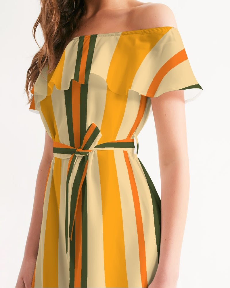 OA SZN001:Capsule Off-Shoulder Dress