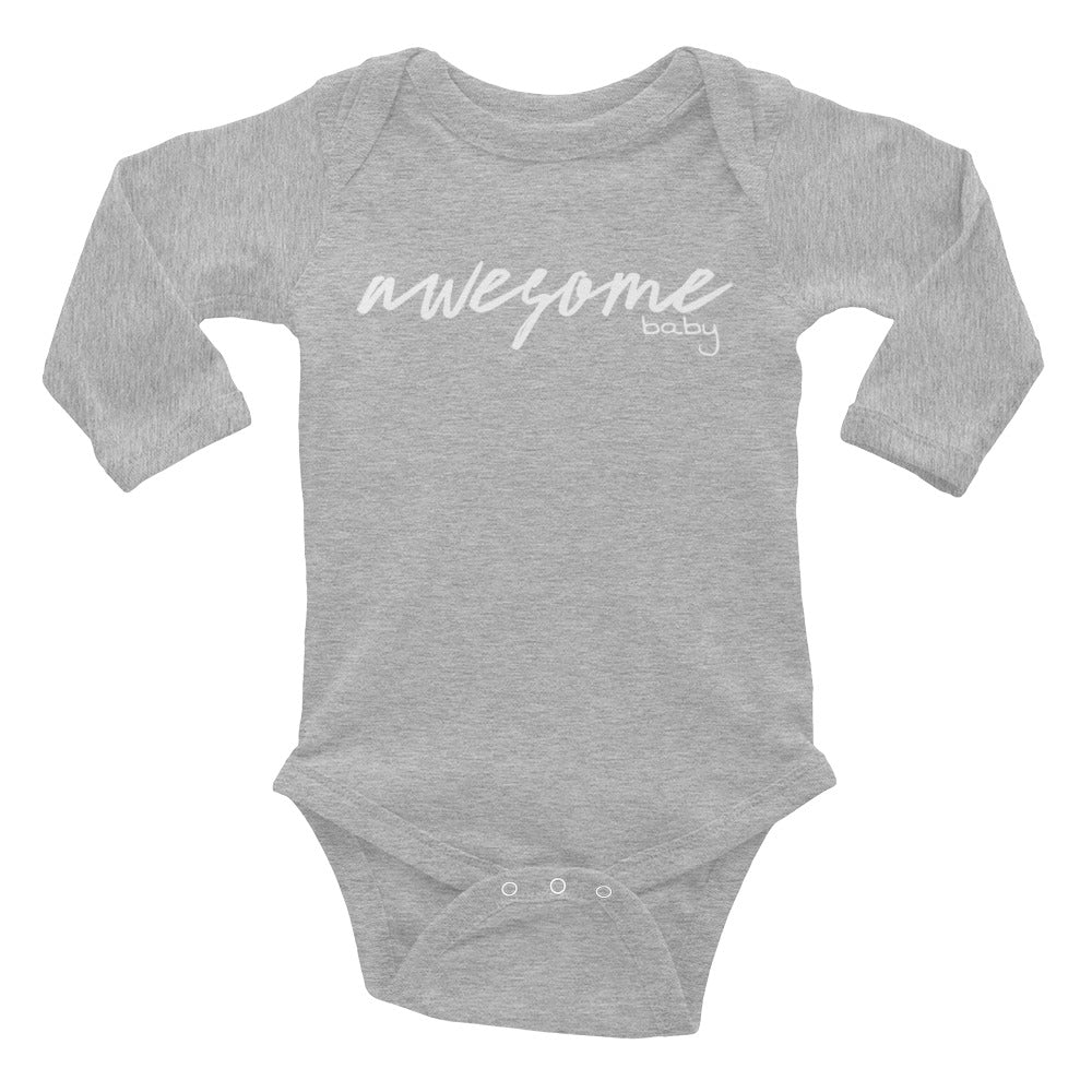 OA AWESOME Baby Long Sleeve Onesie